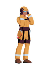 wearing safety equipment professional