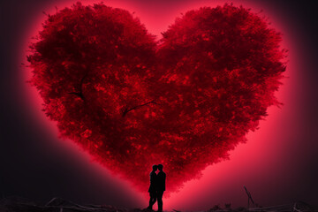 The heart tree is a symbol of pure and unfailing love for Valentine's Day and other special days.