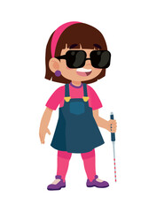 girl disability blind