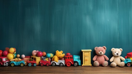 Baby kids toys frame on background, Toy many colorful educational wooden. play, Top view, executive function, kid, skill, education, intelligence quotient, emotional quotient, childhood, development