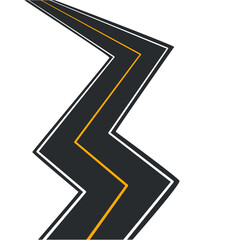 Asphalt road Illustration