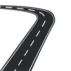 Asphalt road Illustration