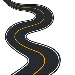 Asphalt road Illustration