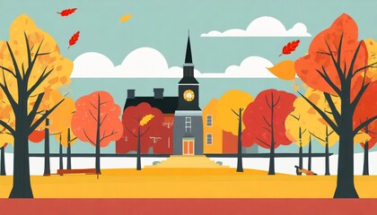 a fall autumn background 