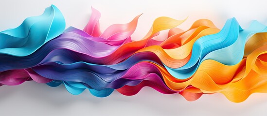 Abstract movement pattern with vibrant textured background