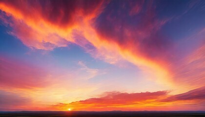 Obraz premium a vibrant sunset