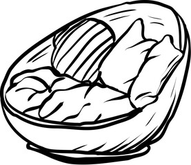 interior design hand drawn