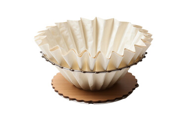 Amazing Cute Classic Coffee Filter Holder Isolated on Transparent Background PNG.