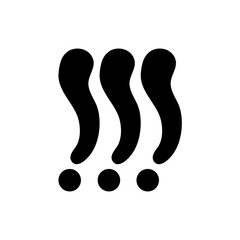 Hand drawn exclamation marks set collection