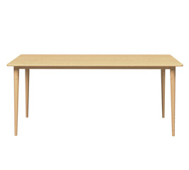 Rectangular shaped table or wooden table isolated. Png transparency 