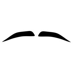 Cartoon eyebrows shapes