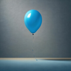 Blue Monday celebration with blue balloon background