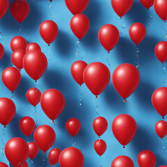 Blue Monday celebration with blue balloon background