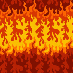 Abstract flame. Seamless pattern