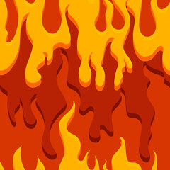 Abstract fire. Seamless pattern