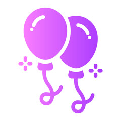 balloons Gradient icon