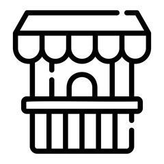 ticket box Line Icon