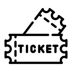tickets Line Icon