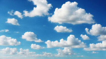 Fototapeta premium Blue sky background with clouds
