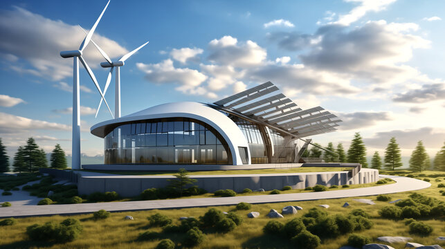 Eco-Energy 3D Model  Innovating Sustainability Building