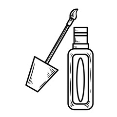 nail polish hand drawn