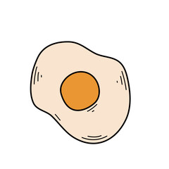 sunny side up egg doodle style