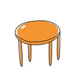 stool cute doodle style