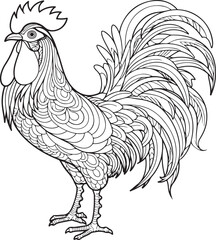 rooster in the garden