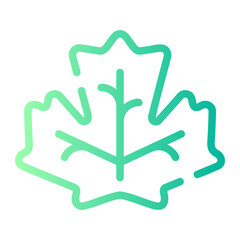 maple leaf gradient icon