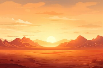 Sunset seen over landscape 