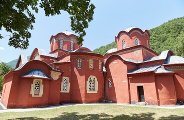 Patriarchate of Pec, a UNESCO World Heritage Site in Kosovo - obrazy, fototapety, plakaty