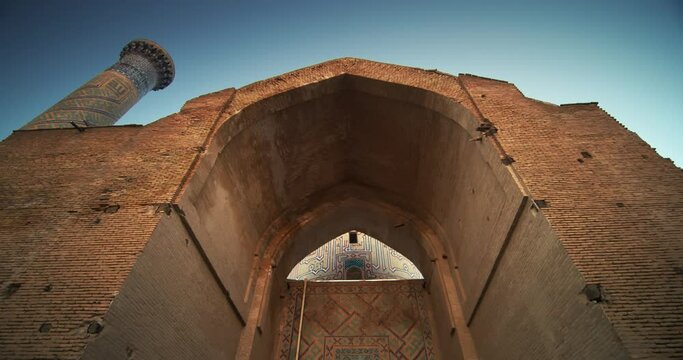 Samarkand, Amir Temur (Tamerlane) Mausoleum Uzbekistan built in 1404, video 1 of 46
