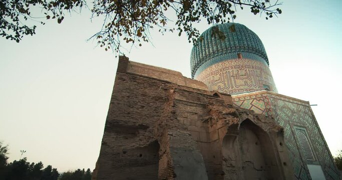 Samarkand, Amir Temur (Tamerlane) Mausoleum Uzbekistan built in 1404, video 26 of 46