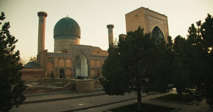 Samarkand, Amir Temur (Tamerlane) Mausoleum Uzbekistan built in 1404, video 41 of 46