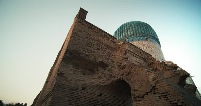 Samarkand, Amir Temur (Tamerlane) Mausoleum Uzbekistan built in 1404, video 38 of 46