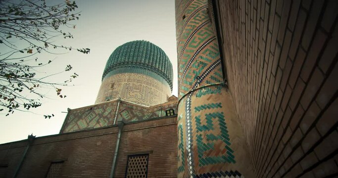 Samarkand, Amir Temur (Tamerlane) Mausoleum Uzbekistan built in 1404, video 8 of 46