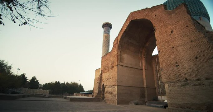 Samarkand, Amir Temur (Tamerlane) Mausoleum Uzbekistan built in 1404, video 13 of 46