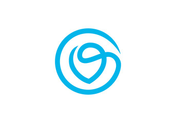 simple pin and circle logo, traveling concept vector design
