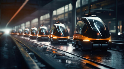 Autonomous robots maintaining public infrastructure