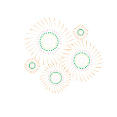 Fireworks celebrate Loy Krathong holiday in Thailand