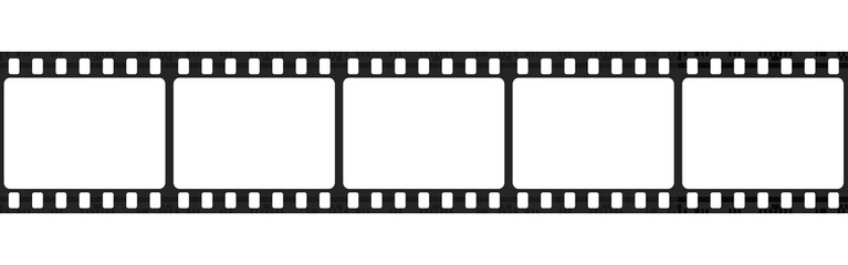 Camera film strip, isolated on transparent background