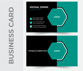 professional,Creative and modern business card template,Double-sided creative business card template and own design.