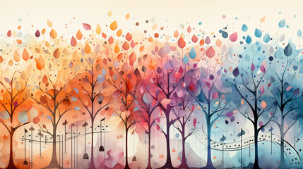abstract background tree