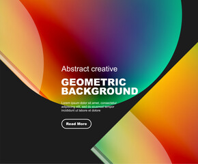 Minimal geometric vector abstract background