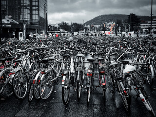 city bicycle - obrazy, fototapety, plakaty