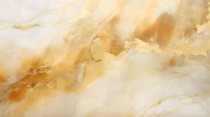 Abstract gold, nacre and beige marble texture. generative AI.