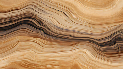 Abstract organic natural beige brown color waving lines mushroom texture marble texture. generative AI.