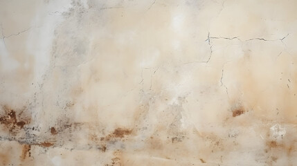 An old plaster cement wall, beige abstract background. Concrete grunge texture marble texture. generative AI.