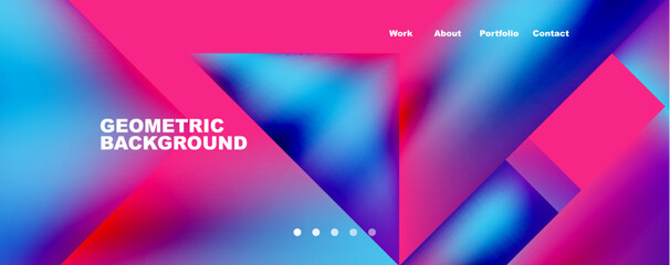 Fototapeta premium Dynamic lines, triangles, rectangles geometric abstract background. Vector Illustration For Wallpaper, Banner, Background, Card, Book Illustration, landing page