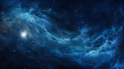 Black galaxy and bule marble texture. generative AI.